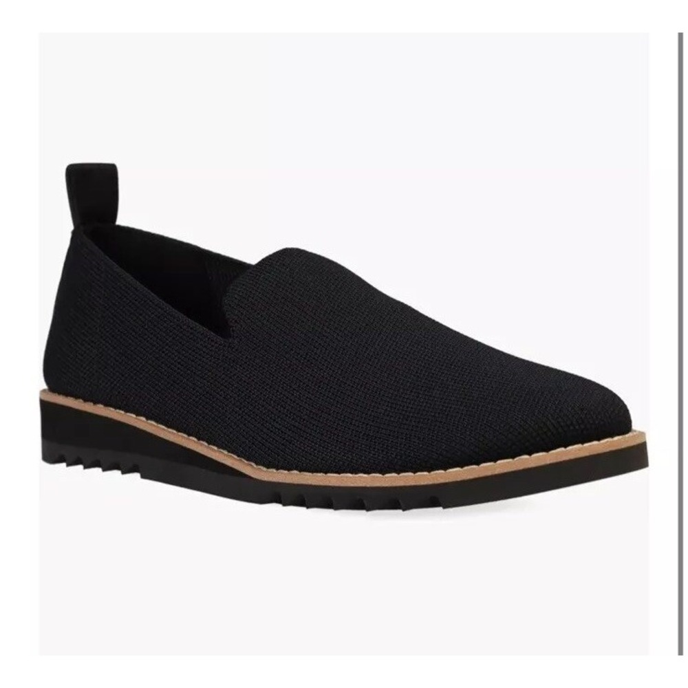 eileen‎ fisher Novo Knit Slip-On Shoe Women's Black Stretch Comfortable SZ 9.5